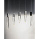 Quartz LED 39.25 inch Polished Chrome Linear Pendant Ceiling Light