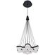 Mystyke LED 17.5 inch Black Pendant Ceiling Light
