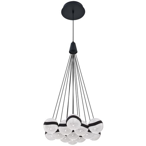 Mystyke LED 17.5 inch Black Pendant Ceiling Light