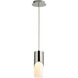 Ellipse 1 Light 3.75 inch Polished Nickel Pendant Ceiling Light