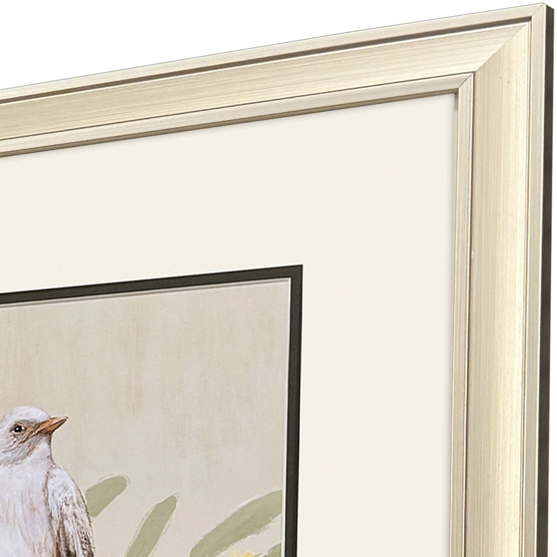 Botanical Birds Beige and Green and Blue and Brown Framed Art, Propac