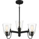 Beckonridge 3 Light 22 inch Coal Chandelier Ceiling Light