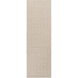 Lucka 96 X 30 inch Neutral and Neutral Runner, Wool