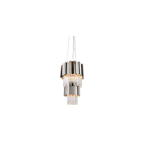 Canada 4 Light 12 inch Shiny Nickel Chandelier Ceiling Light