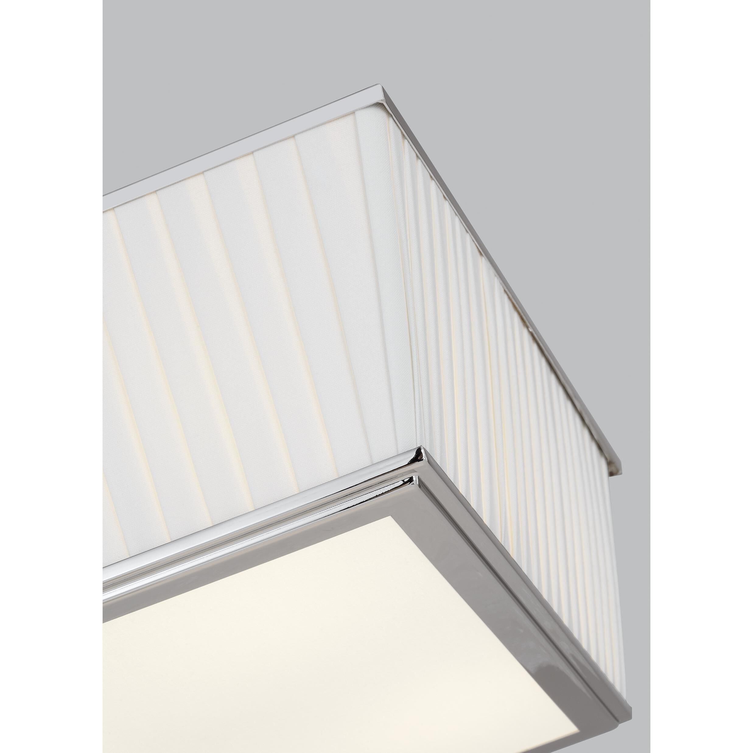 Esther 4 Light 14.25 inch Polished Nickel Flush Mount Ceiling Light