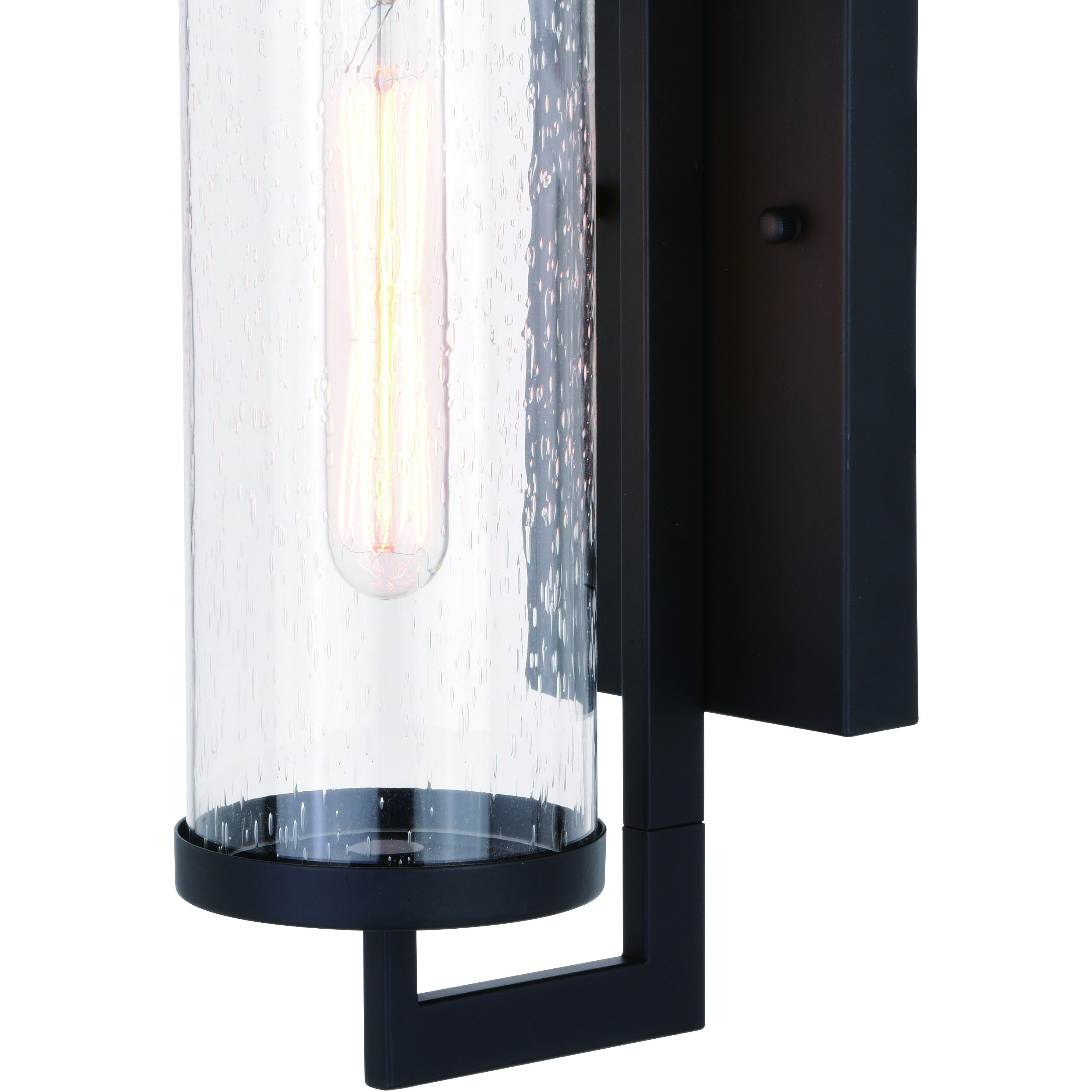 Morgan Park LED 16 inch Matte Black Outdoor Wall