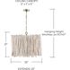 Cara 4 Light 25 inch Brushed Pewter Pendant Ceiling Light