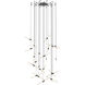 Ballet LED 48.5 inch Satin Black Chandelier Ceiling Light