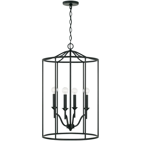 Peyton 4 Light 18 inch Matte Black Foyer Light Ceiling Light