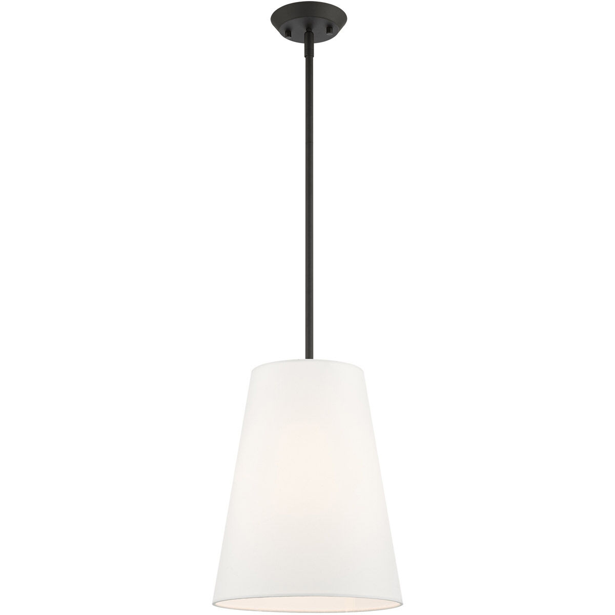 Prato 1 Light 11 inch Black Pendant Ceiling Light