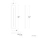 Midnight 1 Light 36 inch Black Outdoor Wall Light in 4000K