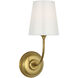 Thomas O'Brien Vendome LED 5.5 inch Hand-Rubbed Antique Brass Single Sconce Wall Light