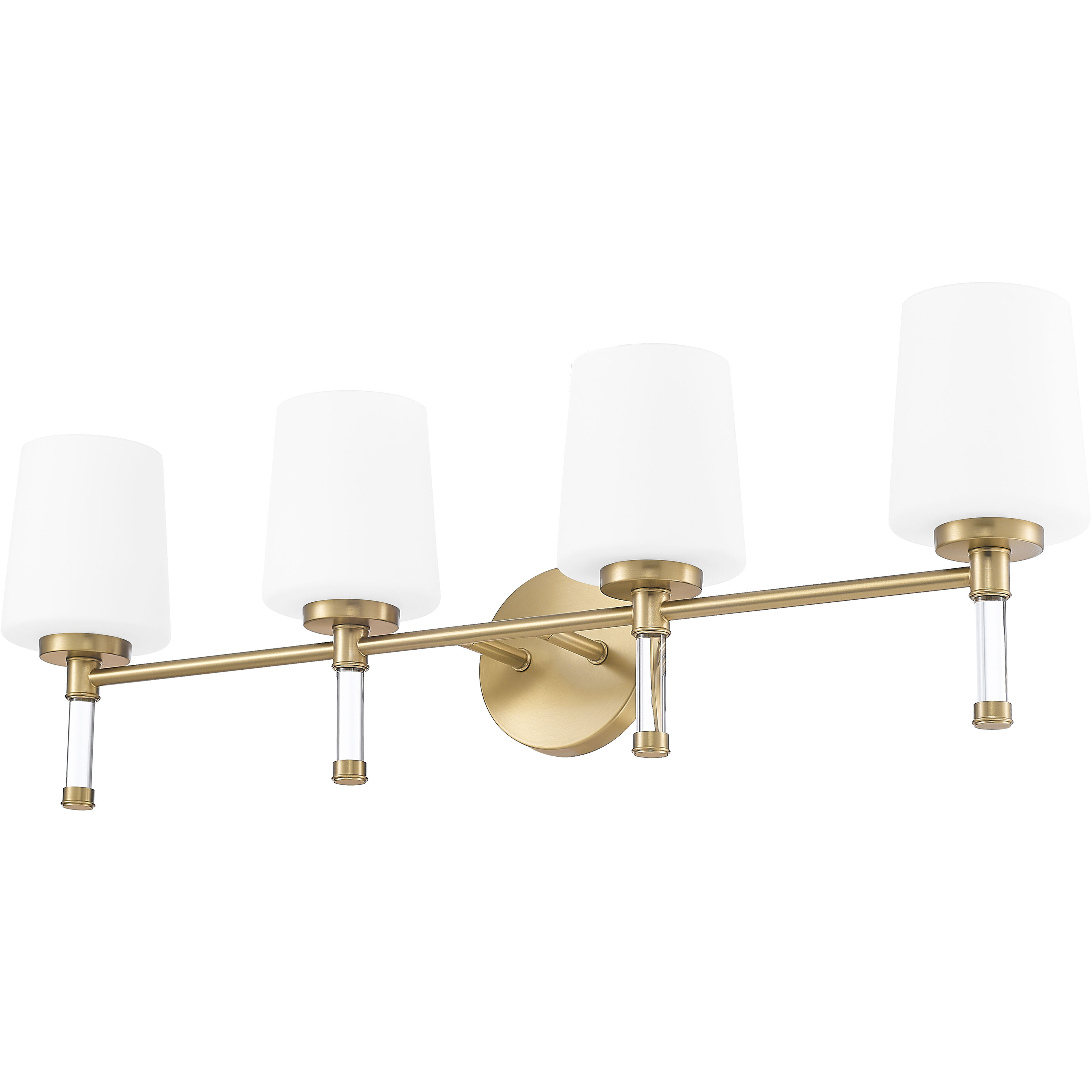 Henri 4 Light 32 inch Modern Gold Bathroom Vanity Wall Light