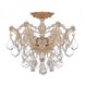 Maria Theresa 3 Light 13.5 inch Gold Semi Flush Ceiling Light in Clear Swarovski Strass