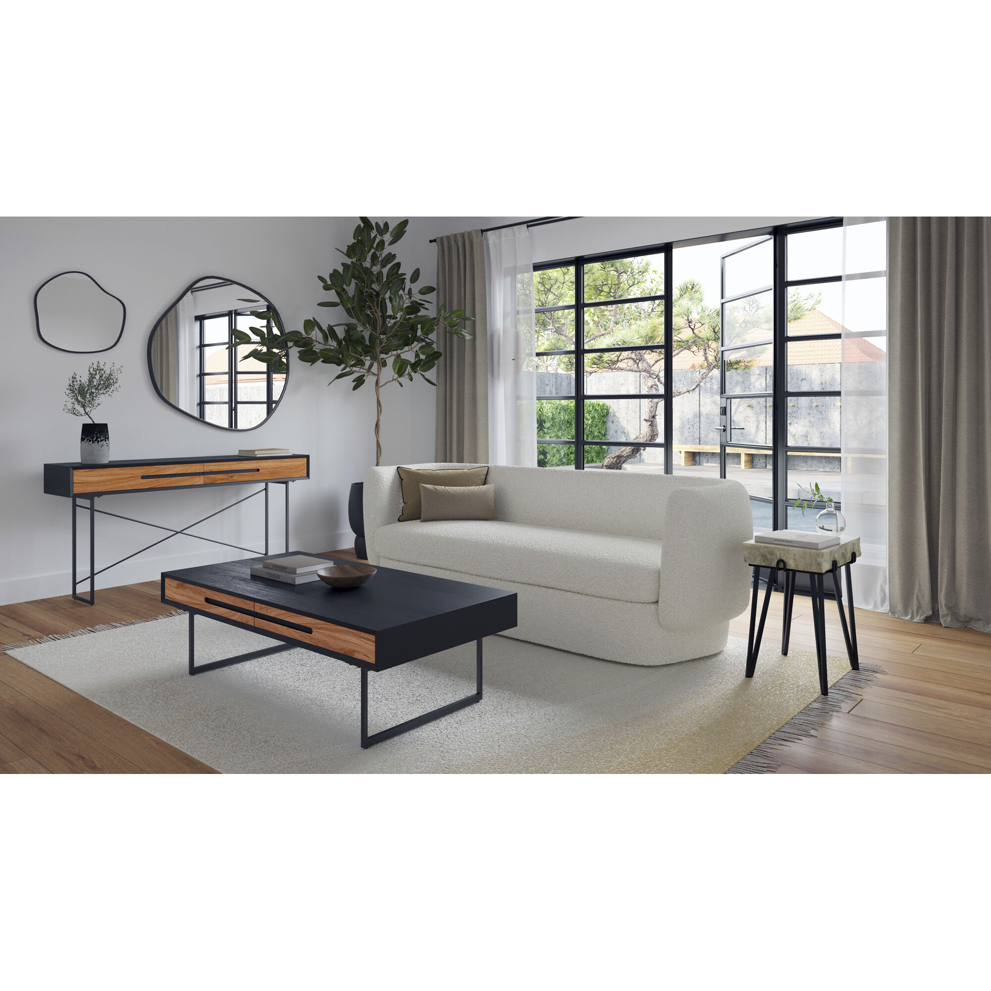 Moe s Home Collection JD 1015 21 Vienna 60 X 14 inch Brown Console Table