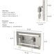 Woodburn 2 Light 16 inch Brushed Nickel Vanity Light Wall Light