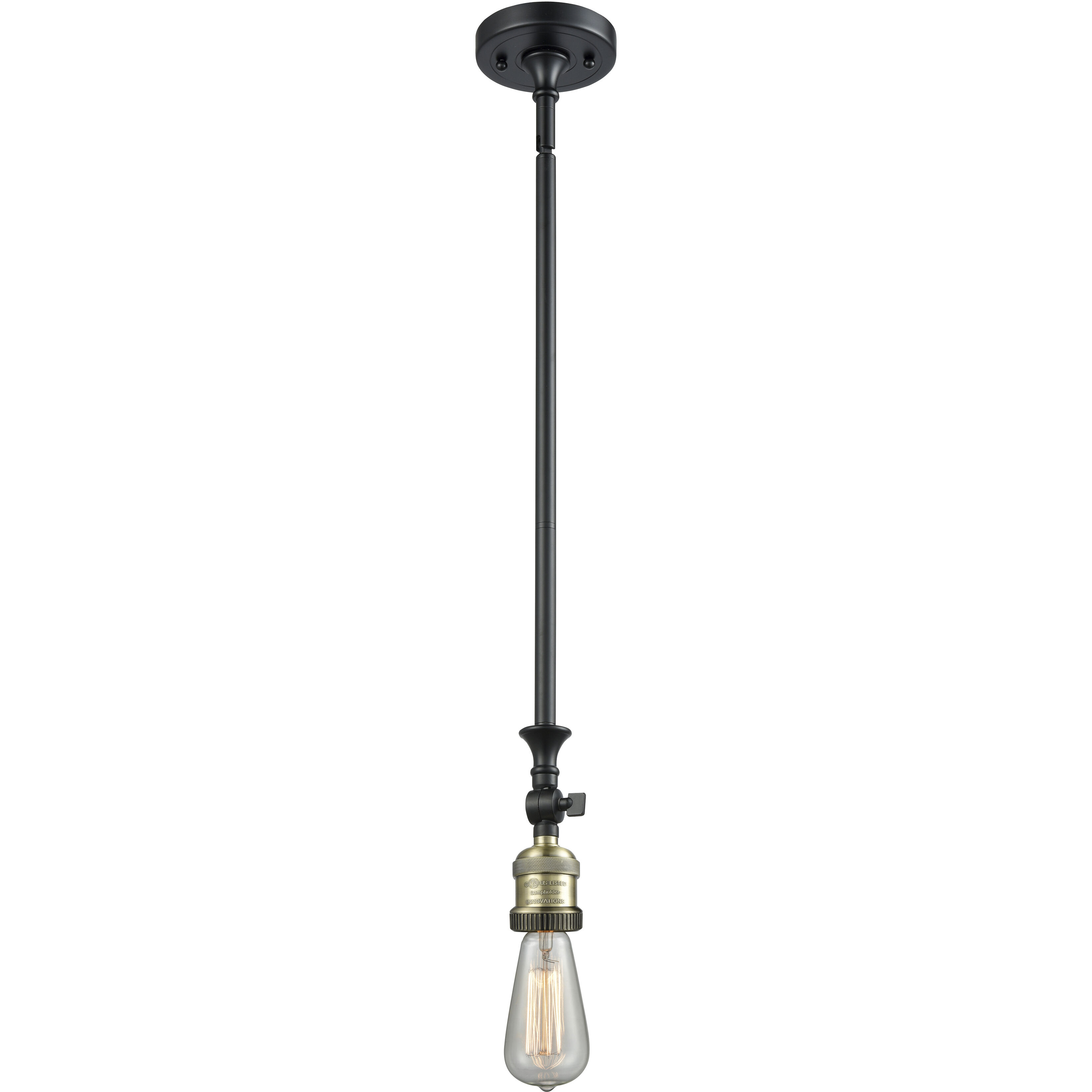 Franklin Restoration Cone LED 12 inch Black Antique Brass Mini Pendant Ceiling Light in Matte White, Franklin Restoration
