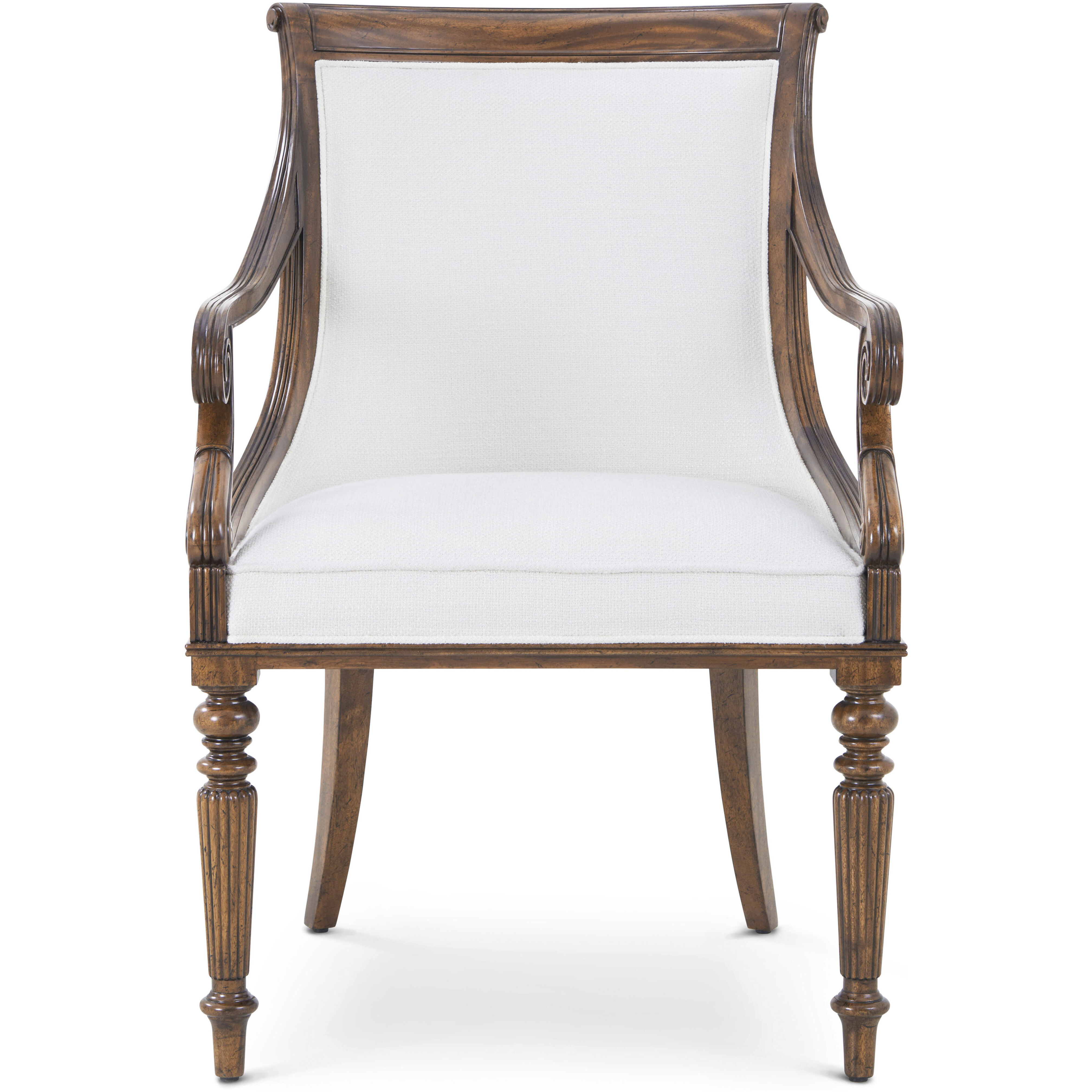 Floris Dining Armchair, Wooden, Upholstered, Althorp Living History
