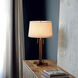 Swiss Cross 29 inch 23 watt Dark Walnut and Weathered Brass Table Lamp Portable Light