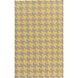 Frontier 96 X 60 inch Bright Yellow, Taupe Rug