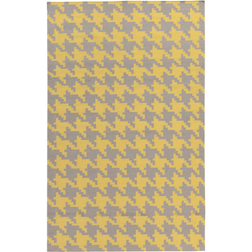 Frontier 96 X 60 inch Bright Yellow, Taupe Rug