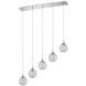 Solaro 5 Light 34 inch Chrome Pendant Ceiling Light