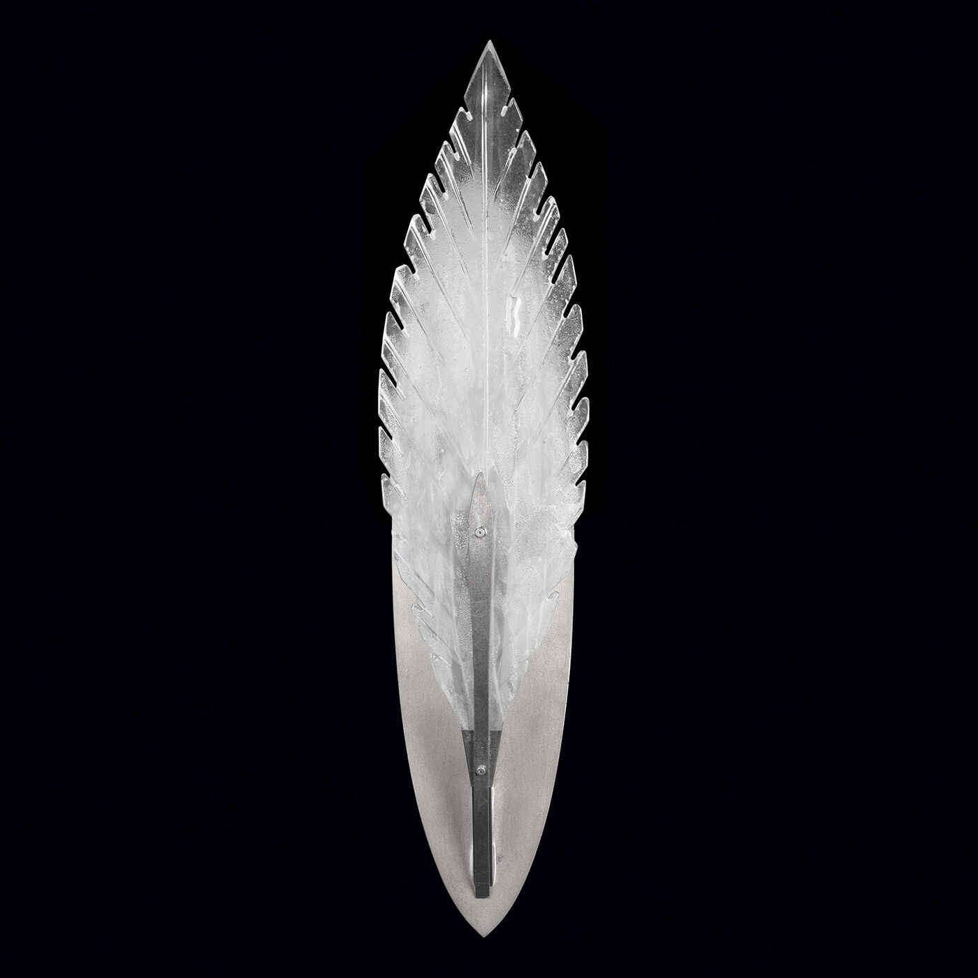 Plume 1 Light 5 inch Silver Sconce Wall Light