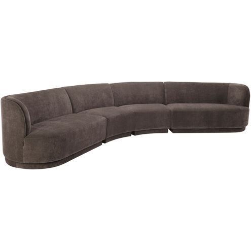 Yoon Eclipse Grey Modular Sectional Chaise, Left