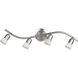 Madison 4 Light Brushed Pewter Track Ceiling Light