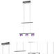 Crystal 3 Light 18 inch Chrome Pendant Ceiling Light