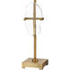 Priorato 34 inch 150 watt Brass with Clear Table Lamp Portable Light