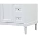 Bennett 48 X 21 X 35 inch White Vanity Sink Set