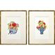 Blue and White Blue and Multi and Red and Yellow Framed Art