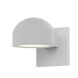 REALS LED 3.25 inch Textured White Indoor-Outdoor Sconce, Inside-Out