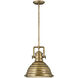 Keating LED 14 inch Heritage Brass Indoor Pendant Ceiling Light