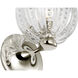 AERIN Lazari LED 6 inch Polished Nickel Single Bath Sconce Wall Light