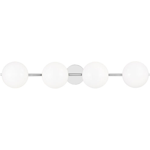 ED Ellen DeGeneres Lune 4 Light 37.38 inch Chrome Wall Bath Vanity Wall Light
