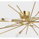 Chapman & Myers Stellar LED 28 inch Gild Flush Mount Ceiling Light