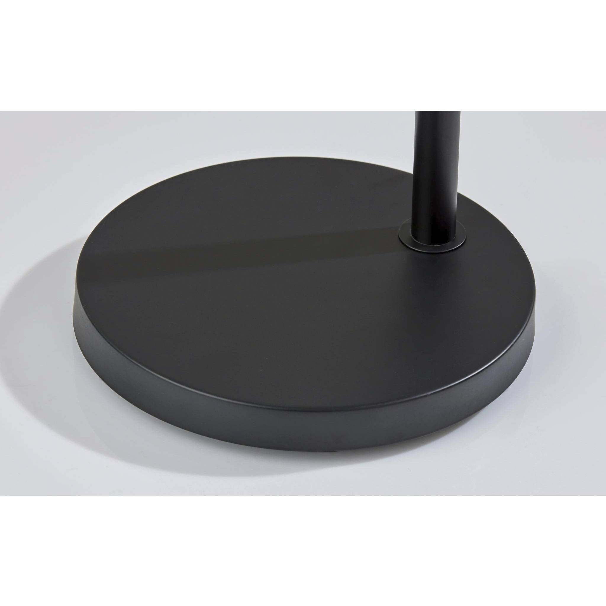 Fletcher 58.5 inch 100.00 watt Black and Antique Brass Floor Lamp Portable Light