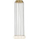 Sean Lavin Orbet LED 10.7 inch Hand Rubbed Antique Brass Chandelier Ceiling Light