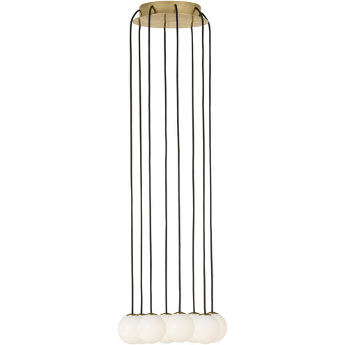 Sean Lavin Orbet LED 10.7 inch Hand Rubbed Antique Brass Chandelier Ceiling Light
