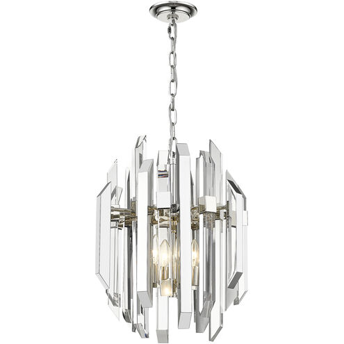 Bova 4 Light Polished Nickel Chandelier Ceiling Light