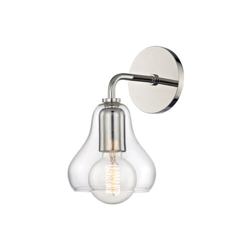 Sadie 1 Light 5.75 inch Polished Nickel Wall Sconce Wall Light