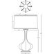 Pike 31.88 inch 150 watt Matte Midnight Blue Table Lamp Portable Light in Aged Brass