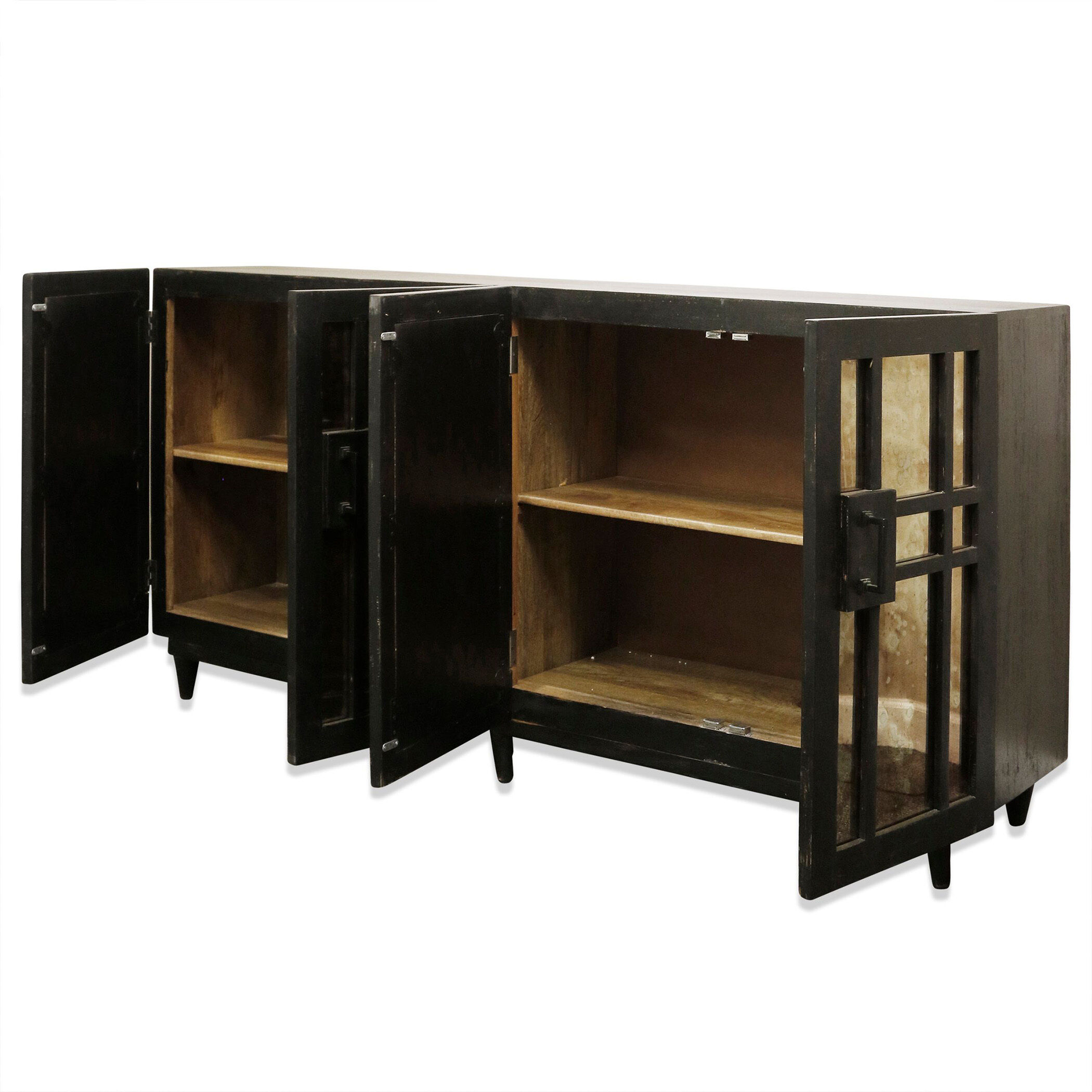 Rourke 80 X 18 inch Matte Black Sideboard