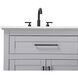 Remington 72 X 35 inch Grey Bathroom Vanity Cabinet