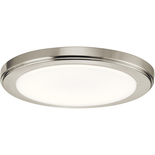 Zeo LED 10 inch Brushed Nickel Flush Mount Light Ceiling Light in 4000K