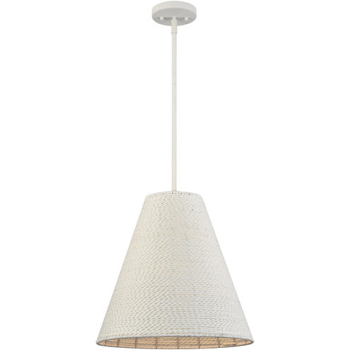 Sophie 1 Light 16 inch White Coral Pendant Ceiling Light