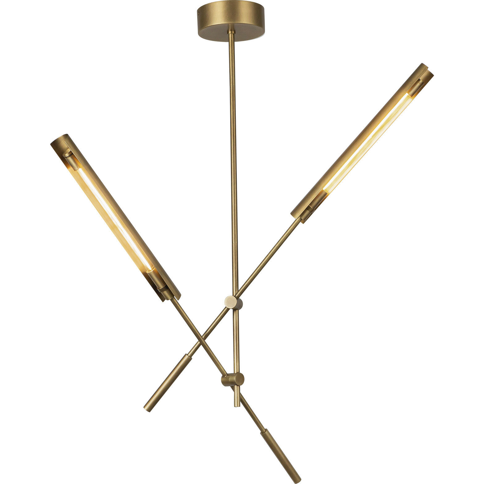 Astrid Multi Pendant Ceiling Light in Vintage Brass