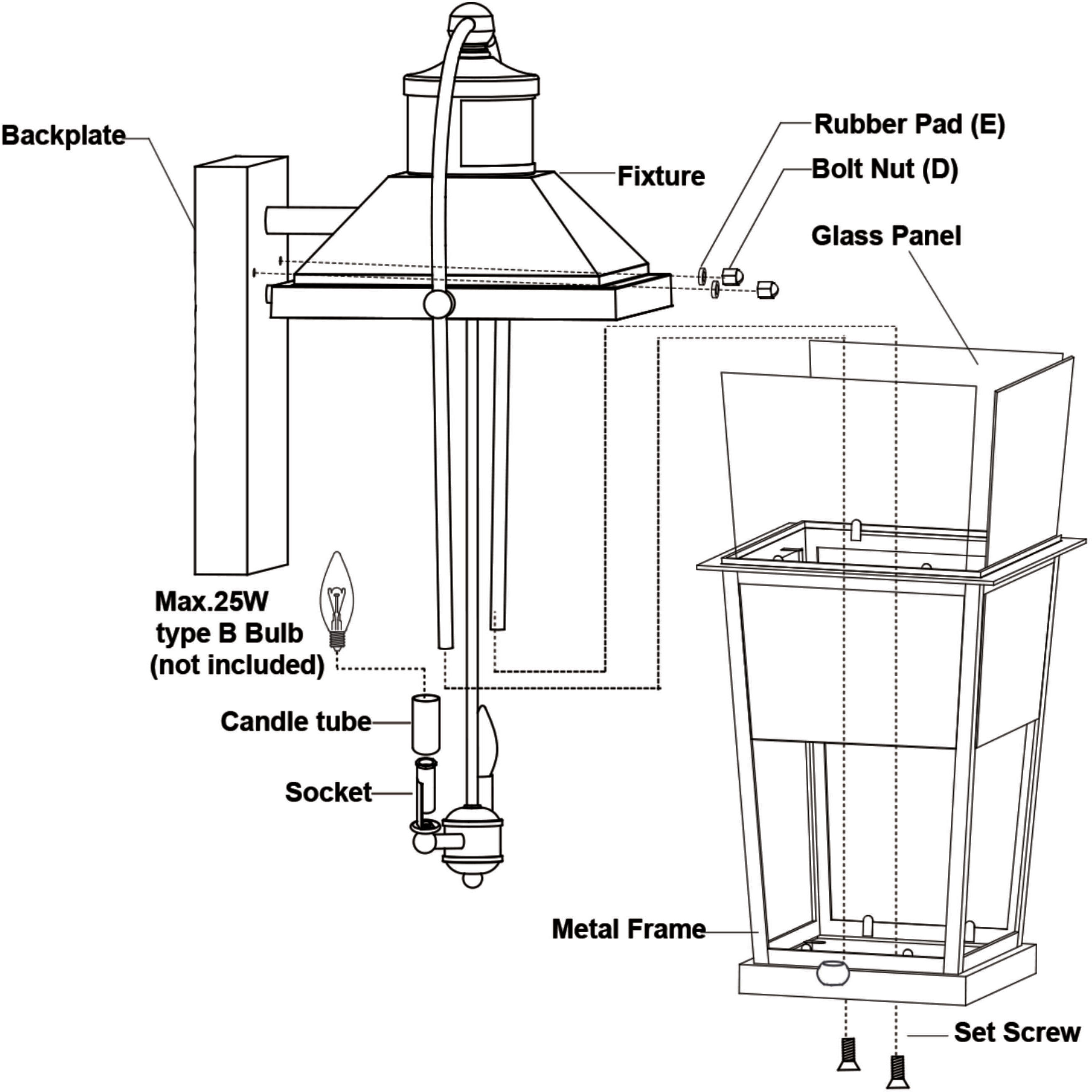 Lexington Textured Black Outdoor Motion Sensor in 2